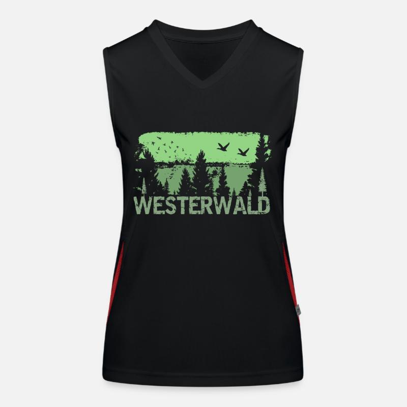 Westerwald Funktionelles Kontrast-Tank Top für Frauen