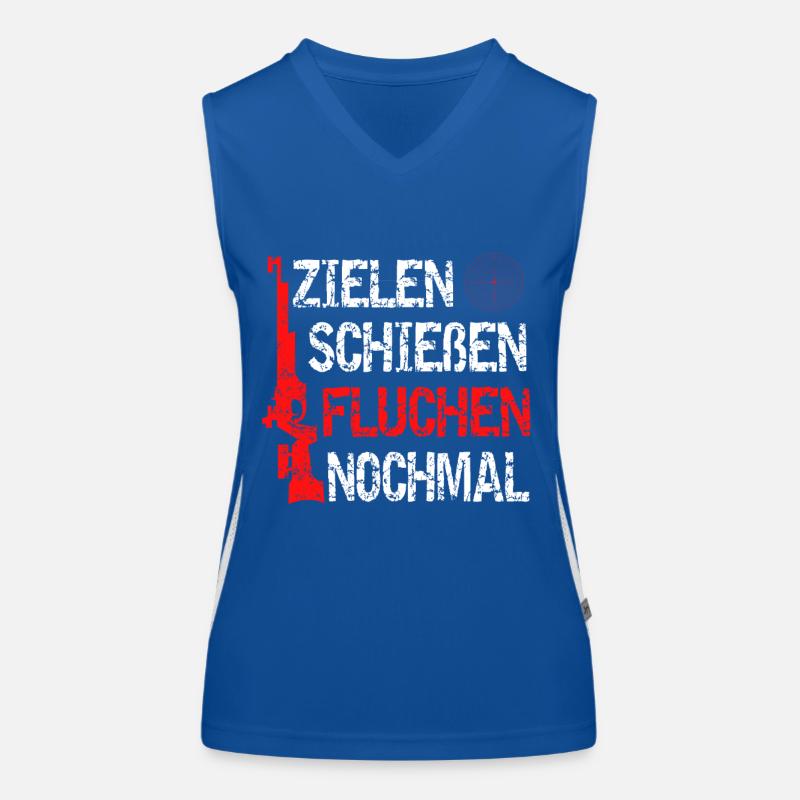 Luftgewehr Funktionelles Kontrast-Tank Top für Frauen