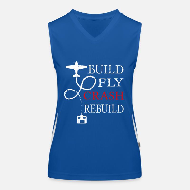 Modellflieger Funktionelles Kontrast-Tank Top für Frauen