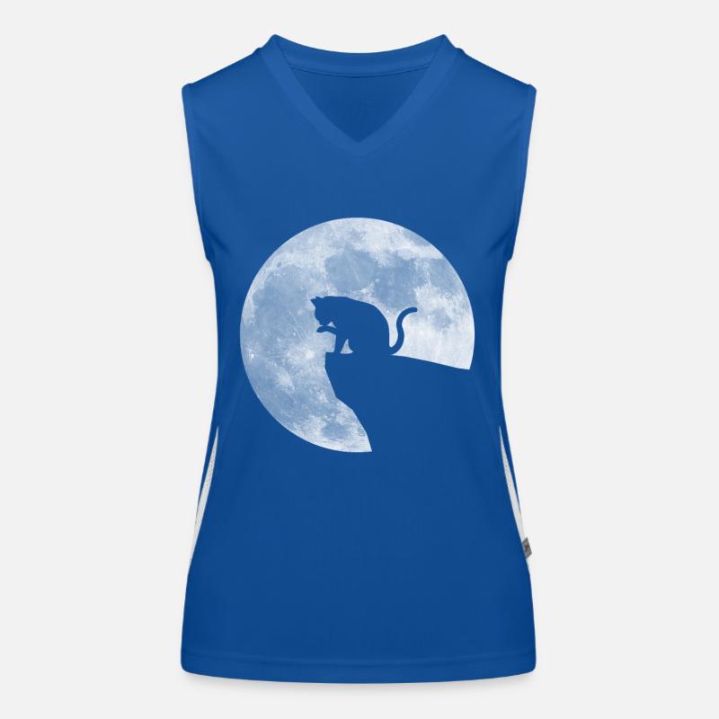Lune Chat Débardeur respirant contrasté Femme