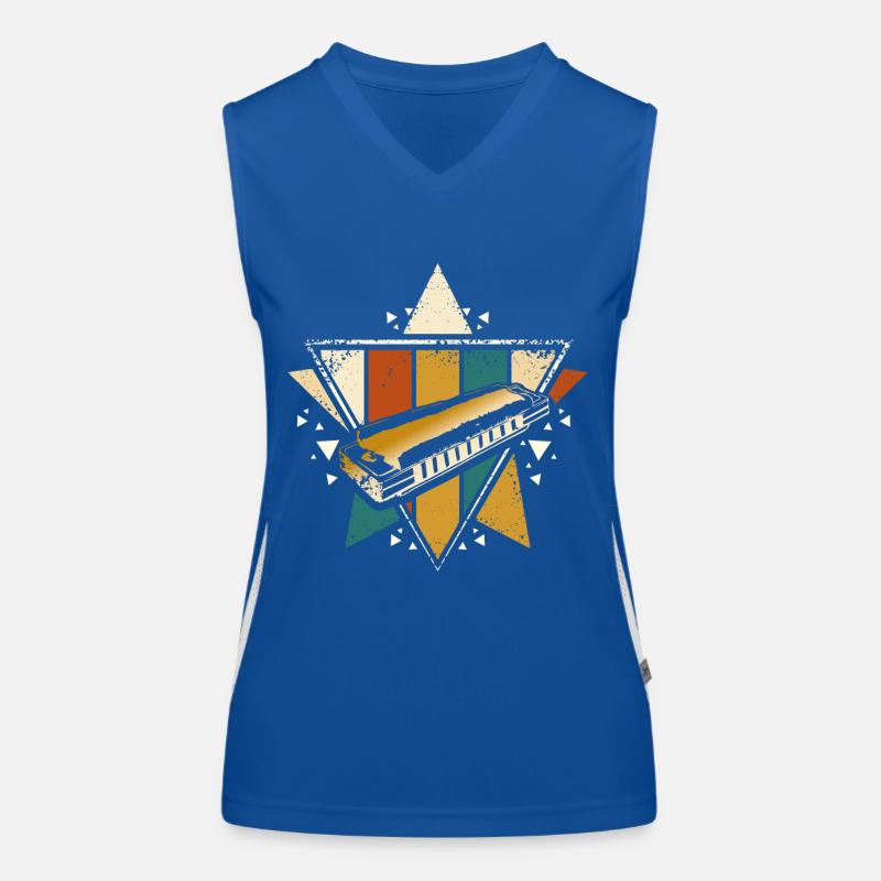 harmonica vintage Débardeur respirant contrasté Femme