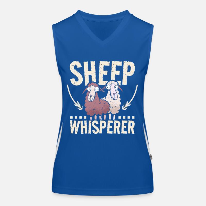 Sheep whisperer Funktionelles Kontrast-Tank Top für Frauen