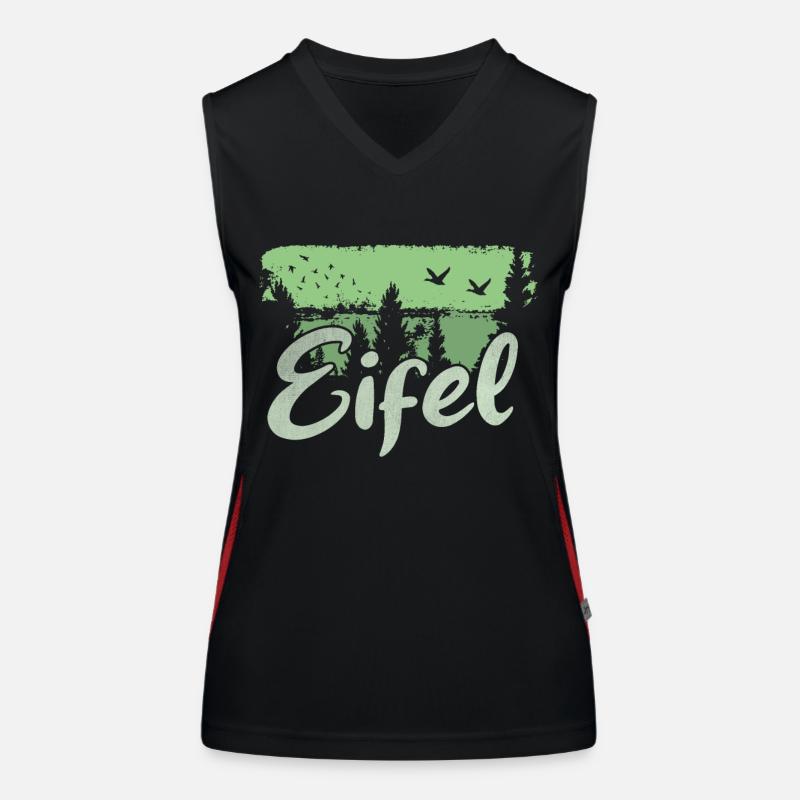 Eifel Funktionelles Kontrast-Tank Top für Frauen