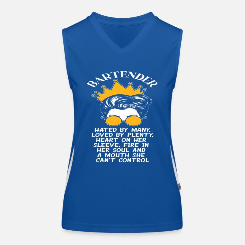 Frauen Beruf Arbeit Barkeeper Funktionelles Kontrast-Tank Top für Frauen