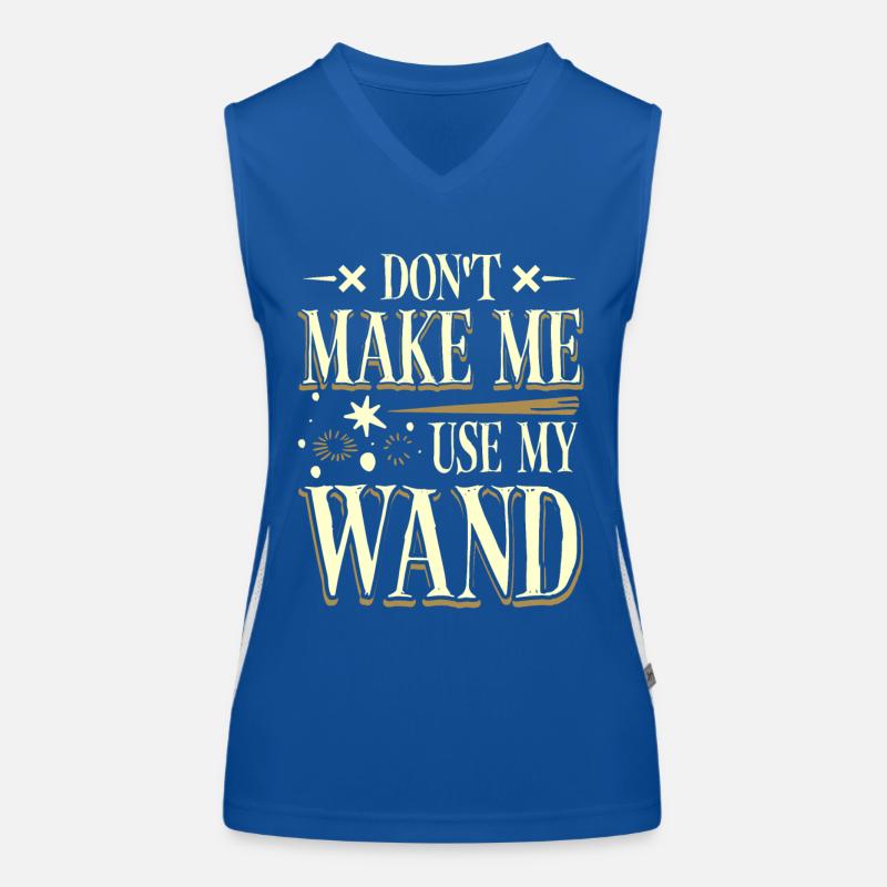 Don't make me use my magic wand Funktionelles Kontrast-Tank Top für Frauen