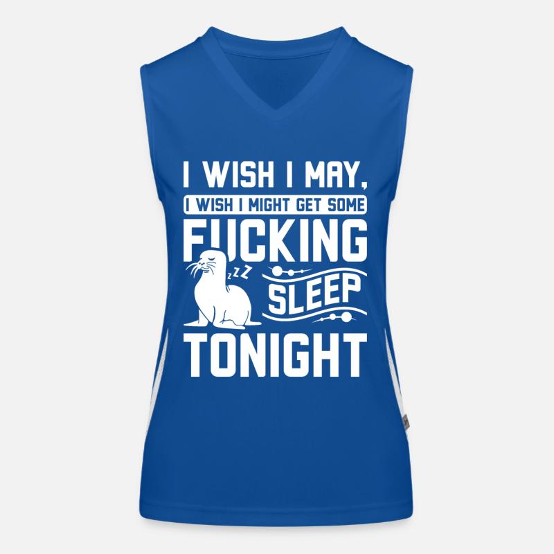 Get some sleep tonight seal Women's Functional Contrast Tank Top