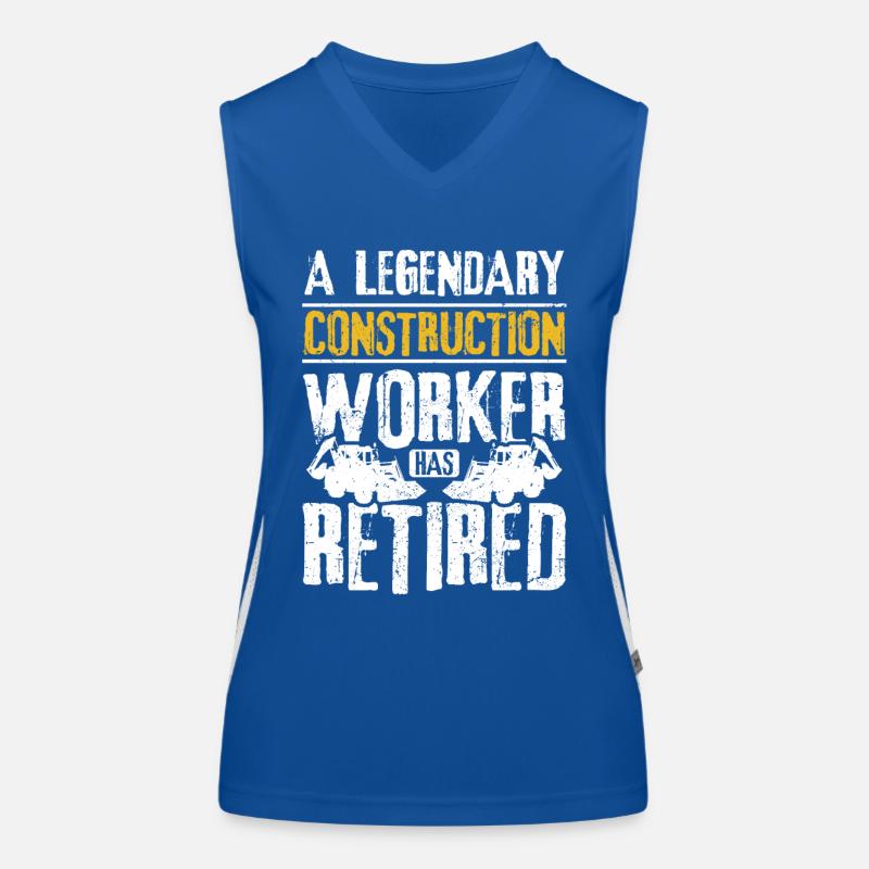 A legendary construction worker has retired Funktionelles Kontrast-Tank Top für Frauen