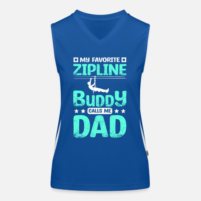Mon copain de tyrolienne préféré m’appelle papa Débardeur respirant contrasté Femme