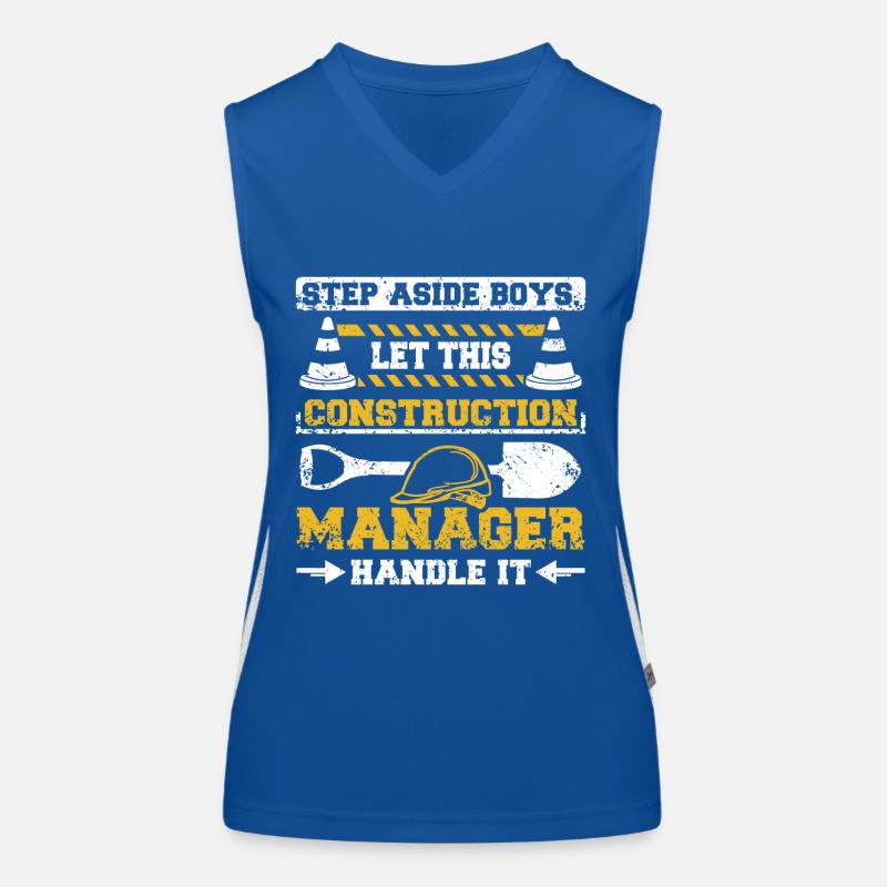 Let this construction manager handle it Funktionelles Kontrast-Tank Top für Frauen