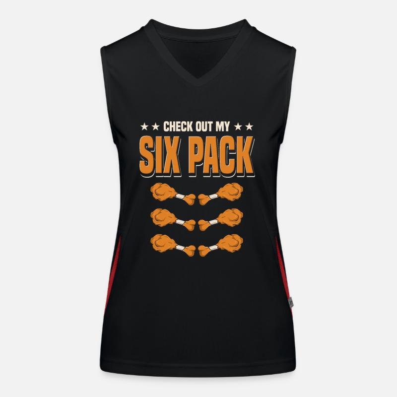 Fried Chicken Women's Functional Contrast Tank Top