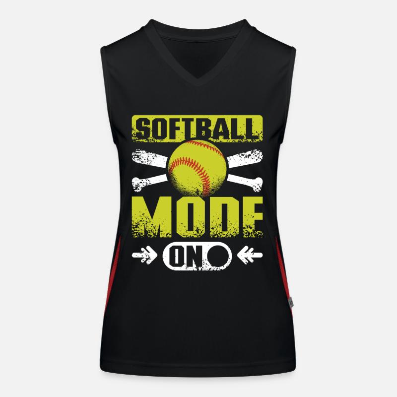 Mode softball activé Débardeur respirant contrasté Femme