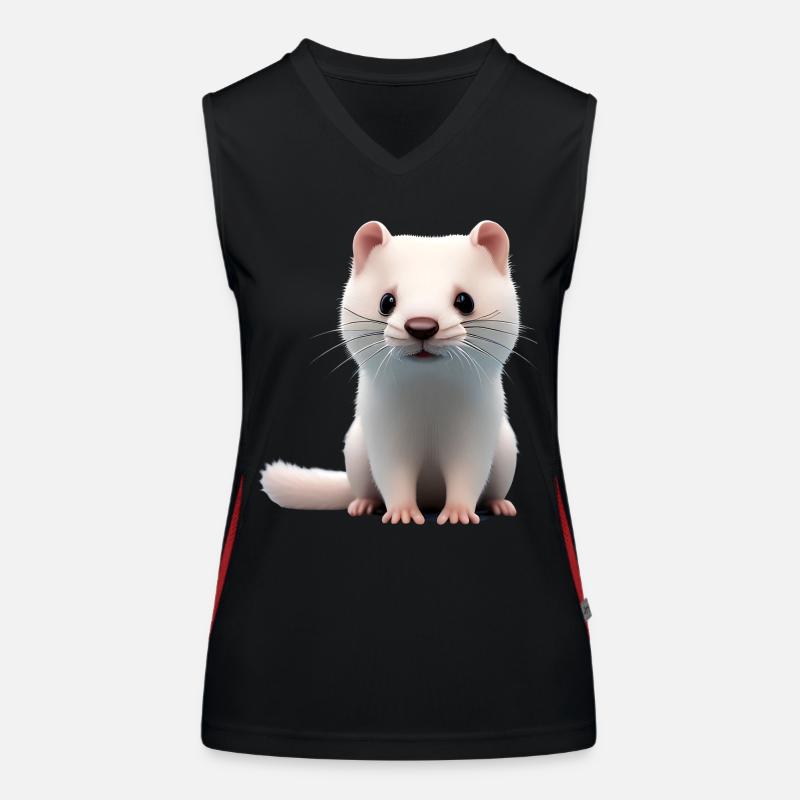 Frettchen Funktionelles Kontrast-Tank Top für Frauen