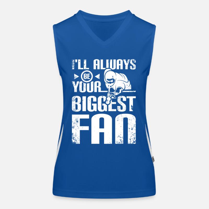 Ich werde immer dein größter Billard Fan sein Funktionelles Kontrast-Tank Top für Frauen