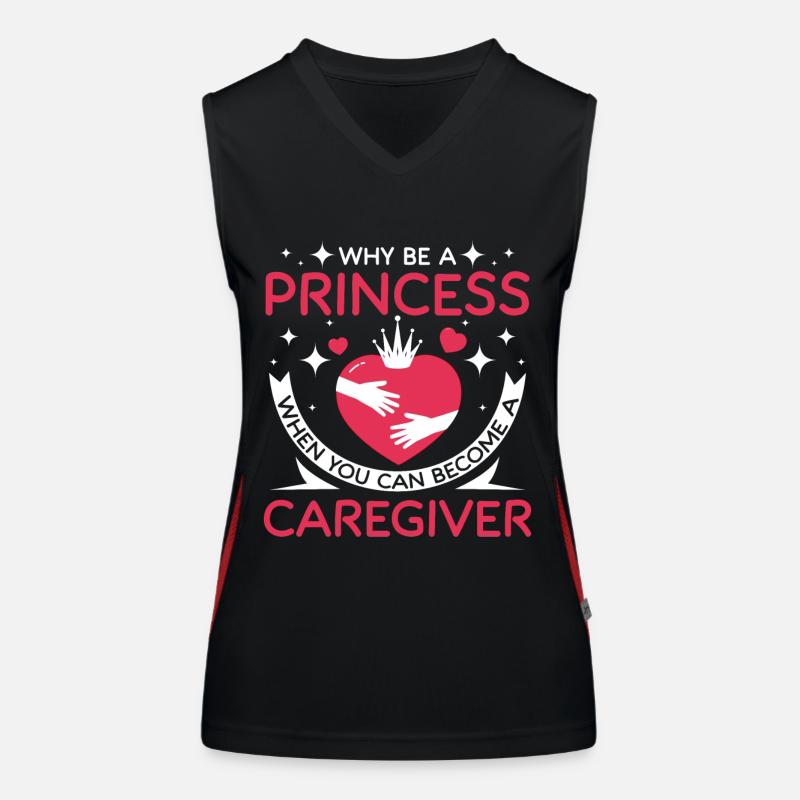 Sei eine Prinzessin, werde eine Pflegekraft Funktionelles Kontrast-Tank Top für Frauen