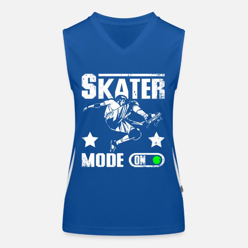 Mode patineur activé Débardeur respirant contrasté Femme