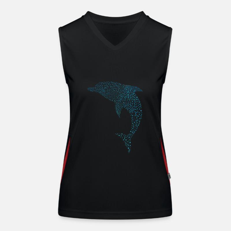 Schöner Delphin Beautiful Dolphin Funktionelles Kontrast-Tank Top für Frauen