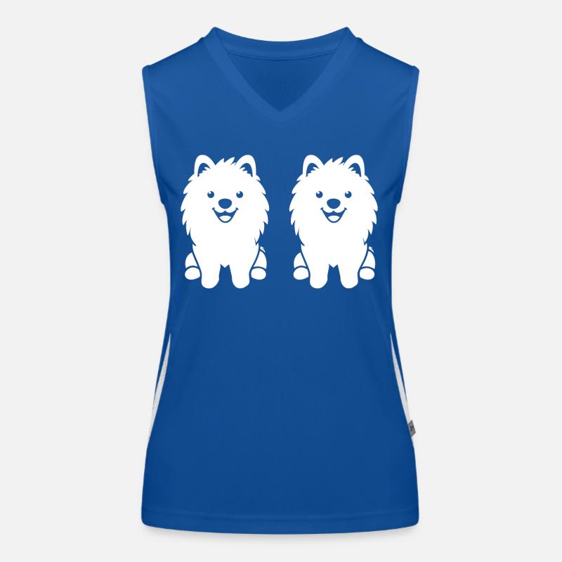 Samojede Funktionelles Kontrast-Tank Top für Frauen