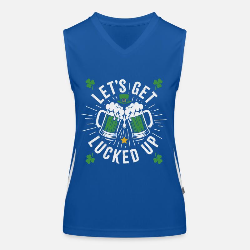 Lass uns Glück haben Funktionelles Kontrast-Tank Top für Frauen