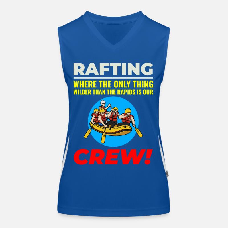 Rafting Team Raft Eau Vive Rafter Paddle Drôle Débardeur respirant contrasté Femme