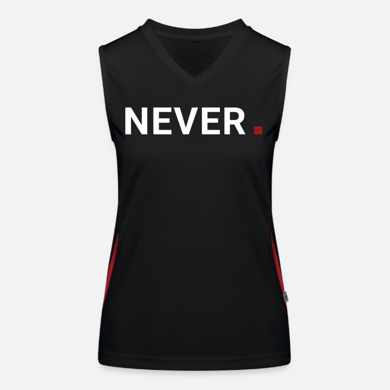 Never point. It never means. Motivation Women's Functional Contrast Tank Top