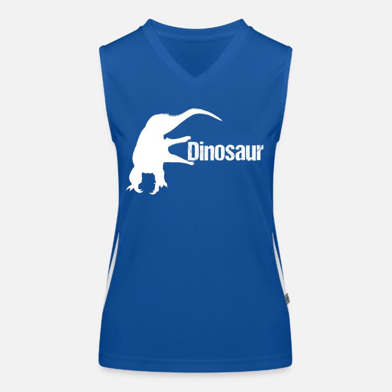 Dinosaur Echse - Dino Funktionelles Kontrast-Tank Top für Frauen