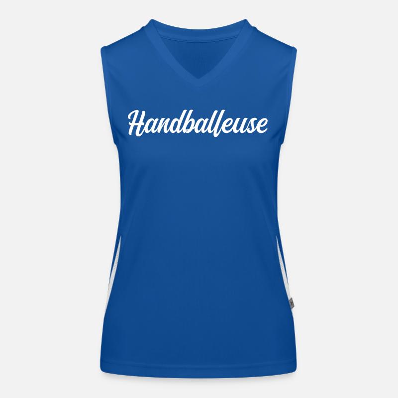 Handballspieler Funktionelles Kontrast-Tank Top für Frauen