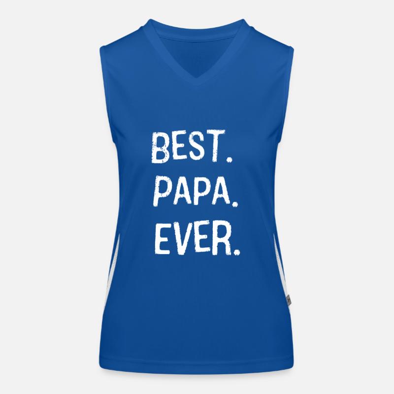Bester Papa Funktionelles Kontrast-Tank Top für Frauen