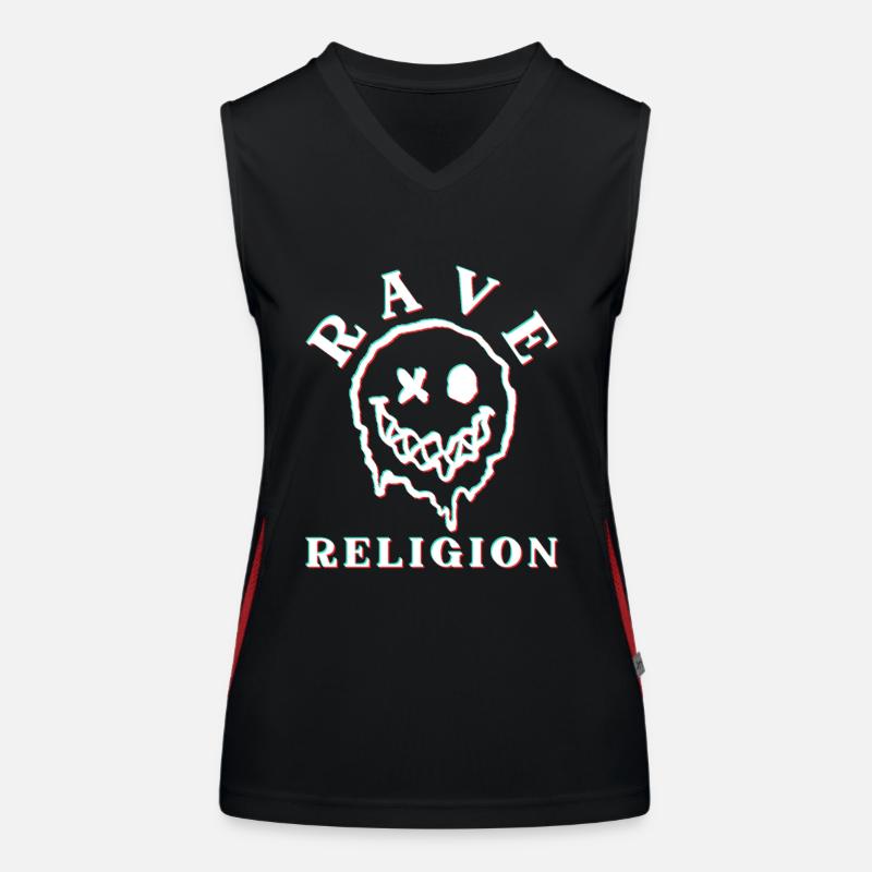 Raver Religion Funktionelles Kontrast-Tank Top für Frauen