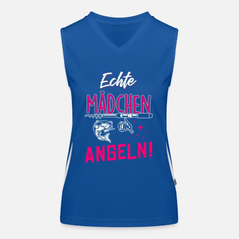 Echte Mädchen Angeln Funktionelles Kontrast-Tank Top für Frauen