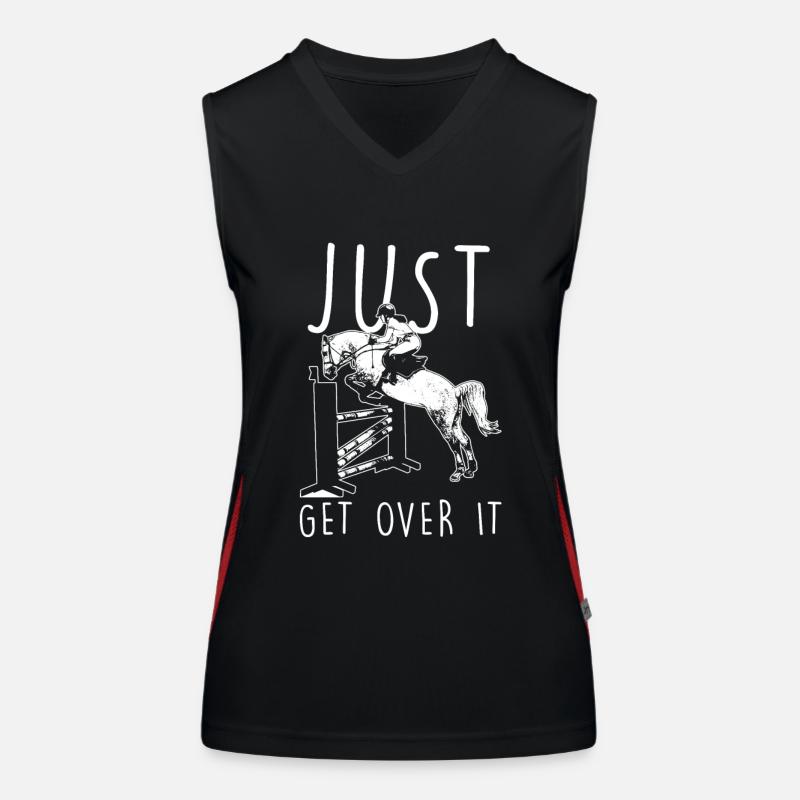 Springreiten Funktionelles Kontrast-Tank Top für Frauen