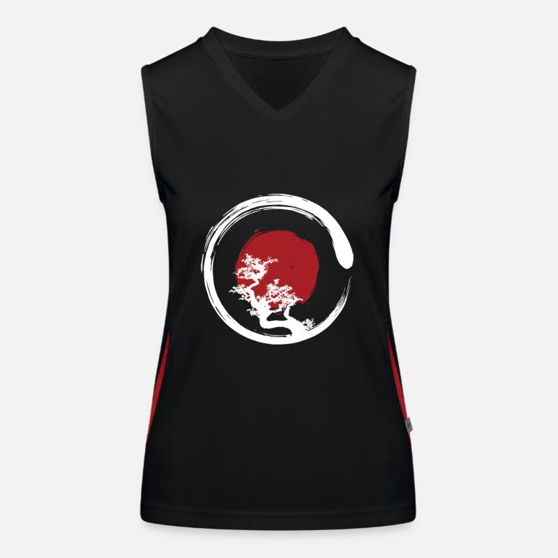 Zen Circle Funktionelles Kontrast-Tank Top für Frauen