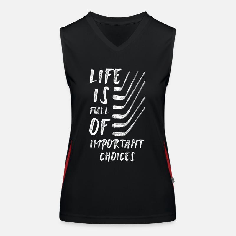 Golf Geschenk Funktionelles Kontrast-Tank Top für Frauen