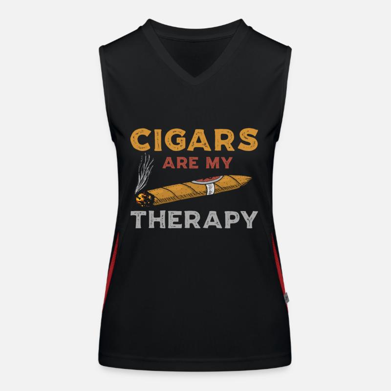 Zigarren Geschenk Funktionelles Kontrast-Tank Top für Frauen