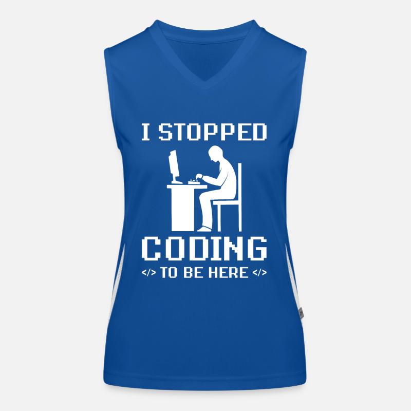 Cadeau de programmeur Débardeur respirant contrasté Femme