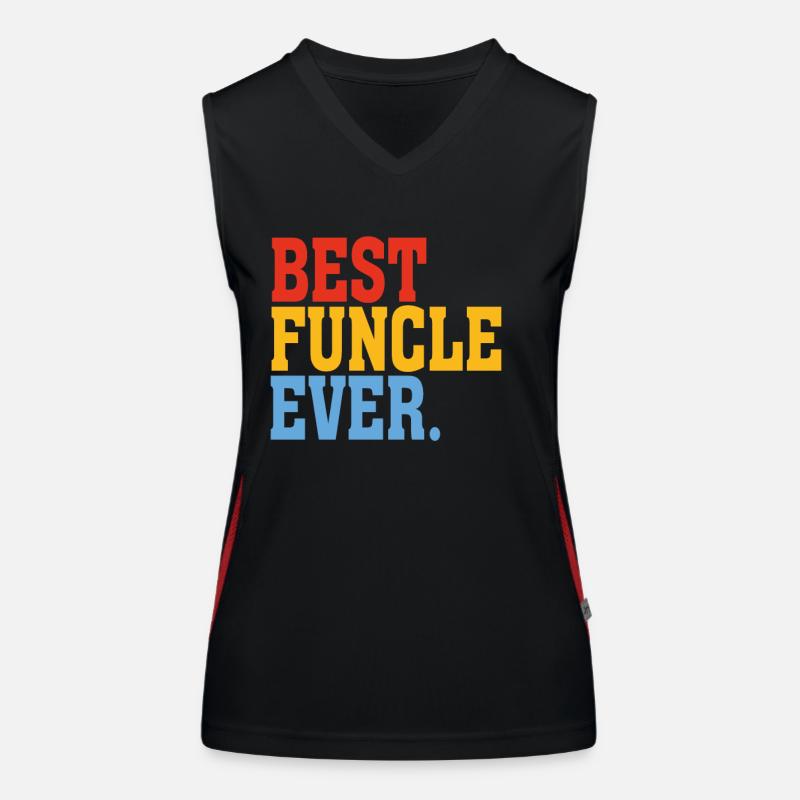 Funcle Best Funcle Ever Oncle Cadeau Débardeur respirant contrasté Femme