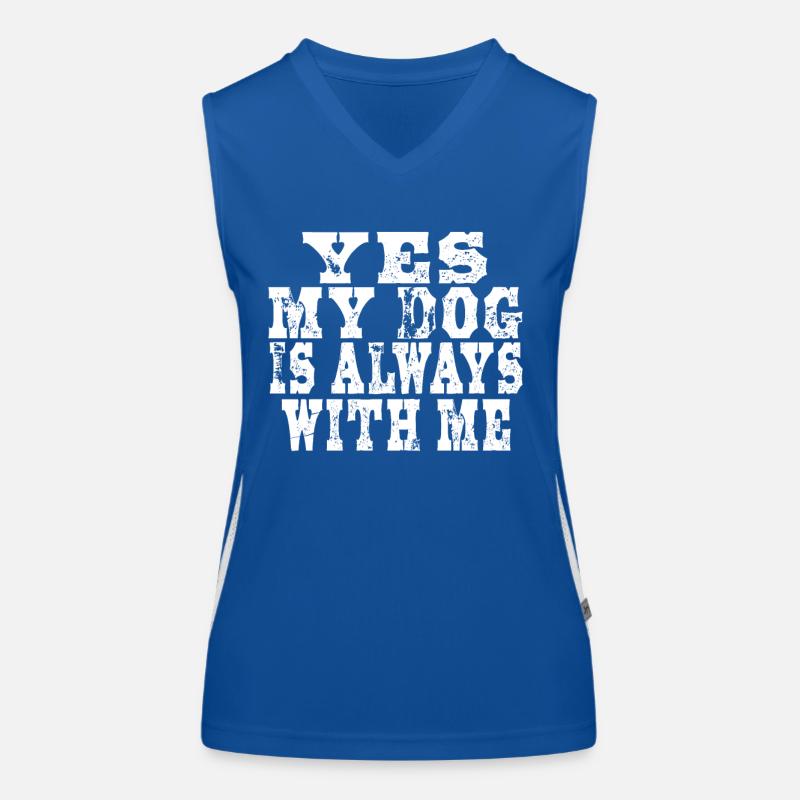 Hunde Spruch Mann Funktionelles Kontrast-Tank Top für Frauen