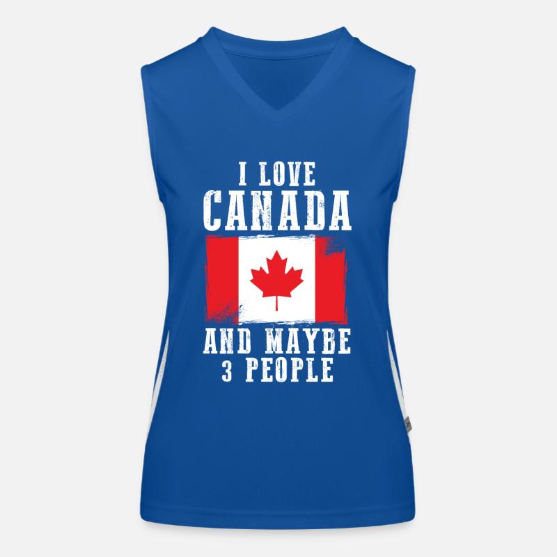 Drapeau du Canada Drapeau Débardeur respirant contrasté Femme