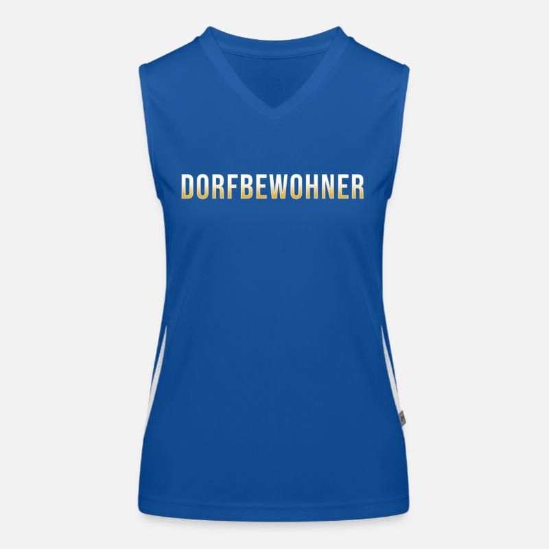 Dorf Dorfbewohner Funktionelles Kontrast-Tank Top für Frauen