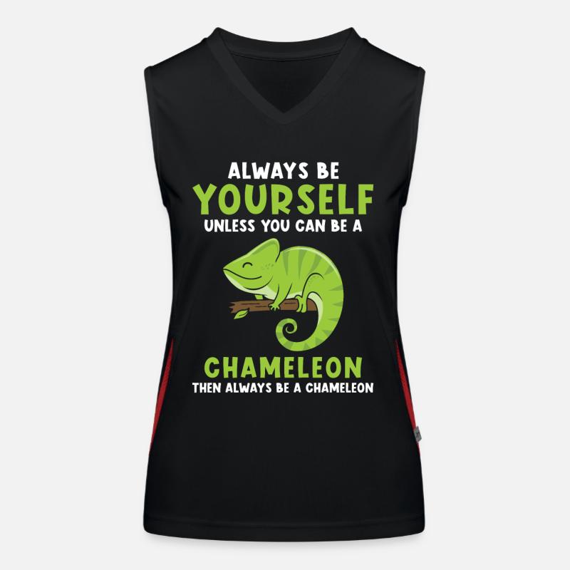 Caméléon sort drôle Débardeur respirant contrasté Femme