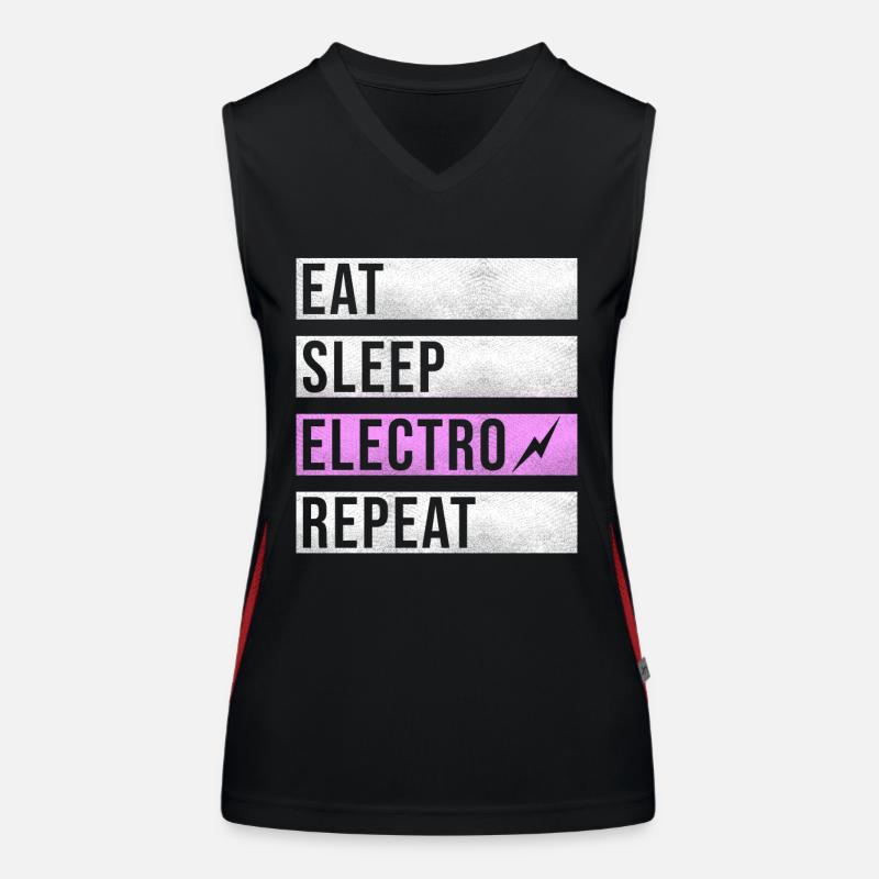 Techno Music Electro Raver Women's Functional Contrast Tank Top