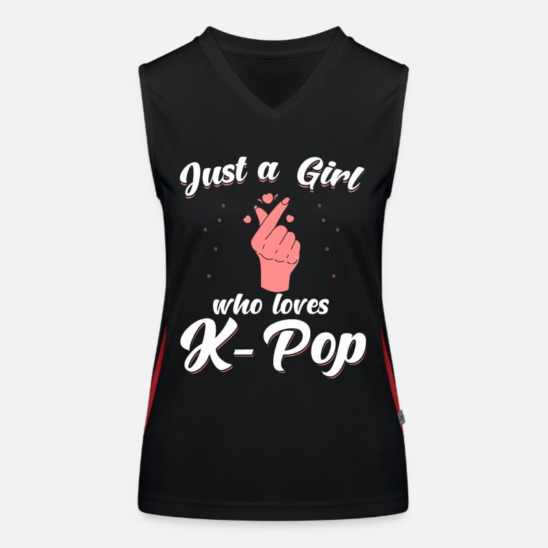 Kpop K-pop sort drôle Débardeur respirant contrasté Femme