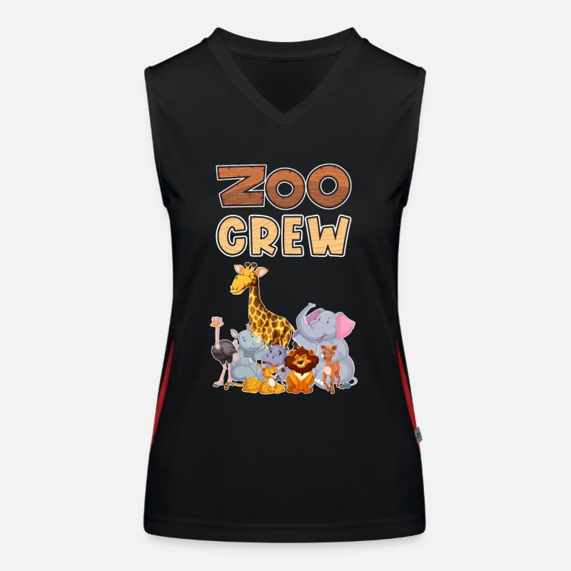 Zoo Crew Zoo Excursion Enfants Débardeur respirant contrasté Femme