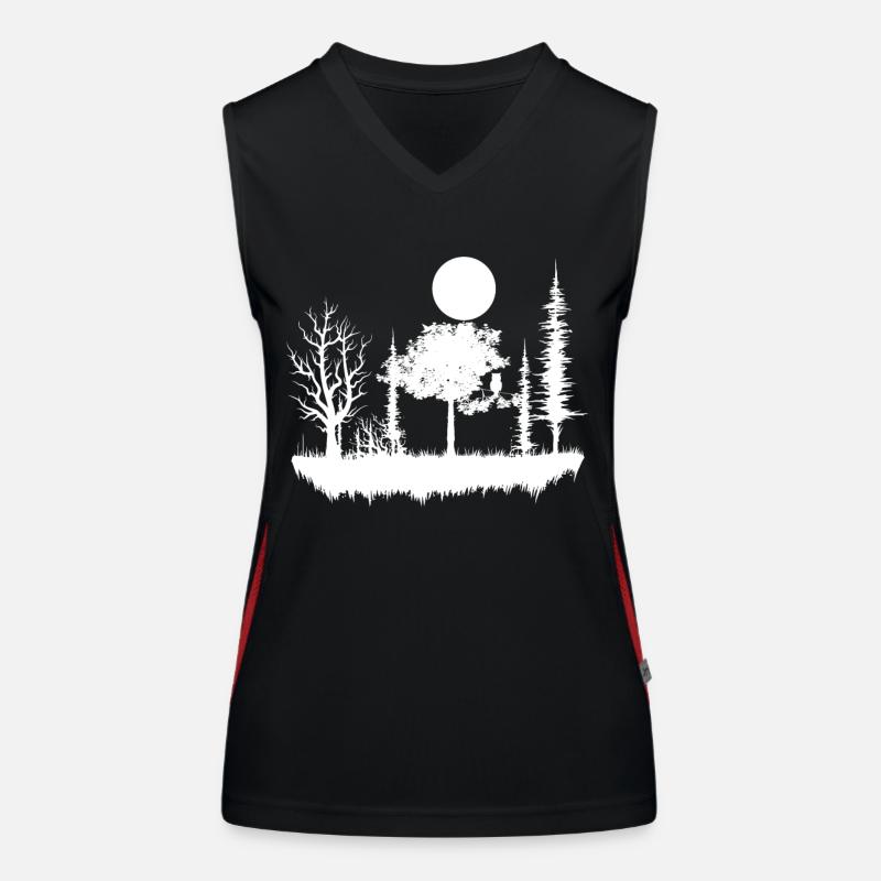 Forest Nature Wilderness Women's Functional Contrast Tank Top