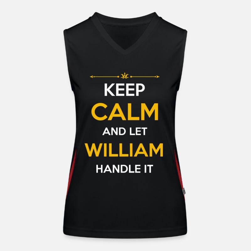 William Name Gift Women's Functional Contrast Tank Top