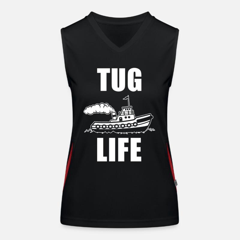 Schleppboot Funktionelles Kontrast-Tank Top für Frauen