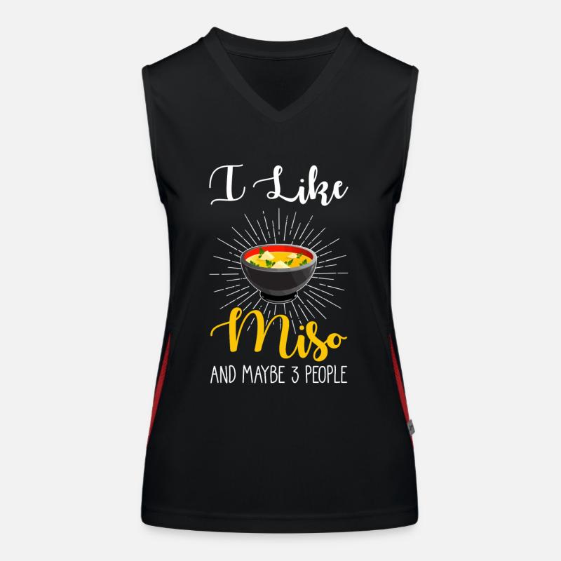 Miso soup Women's Functional Contrast Tank Top