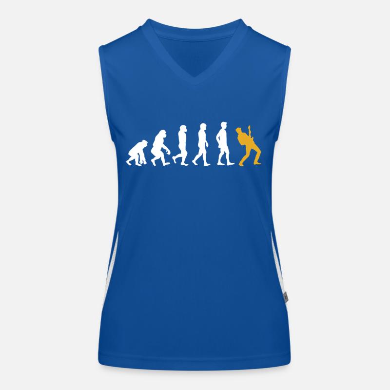 Gitarrist Geschenk Evolution Gitarre Funktionelles Kontrast-Tank Top für Frauen