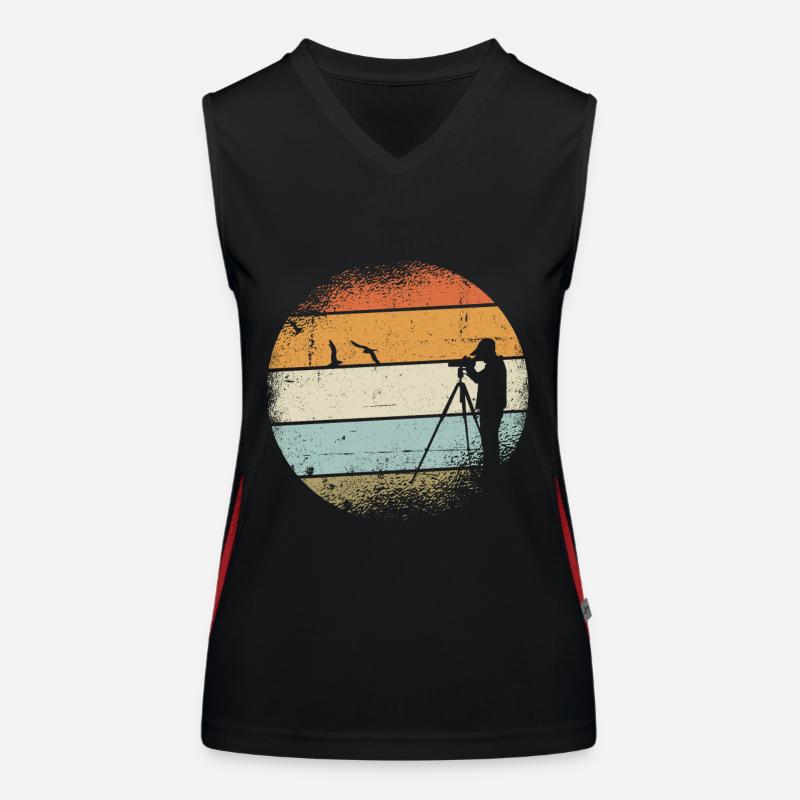 Ornithologist gift Women's Functional Contrast Tank Top