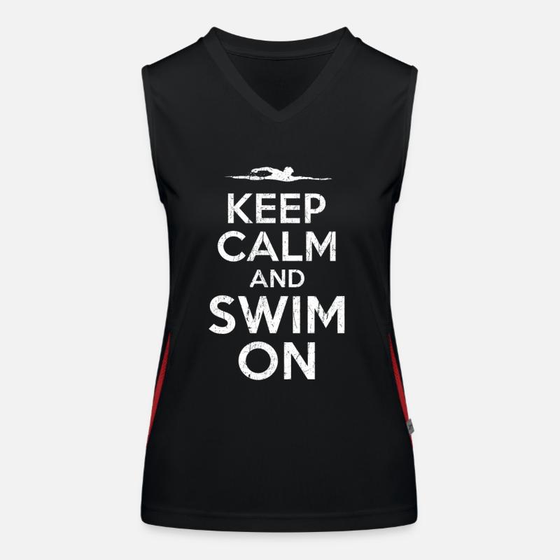 Keep Calm Swim Débardeur respirant contrasté Femme