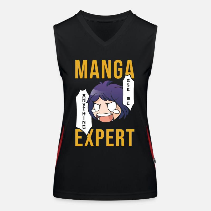 Manga Experte Funktionelles Kontrast-Tank Top für Frauen